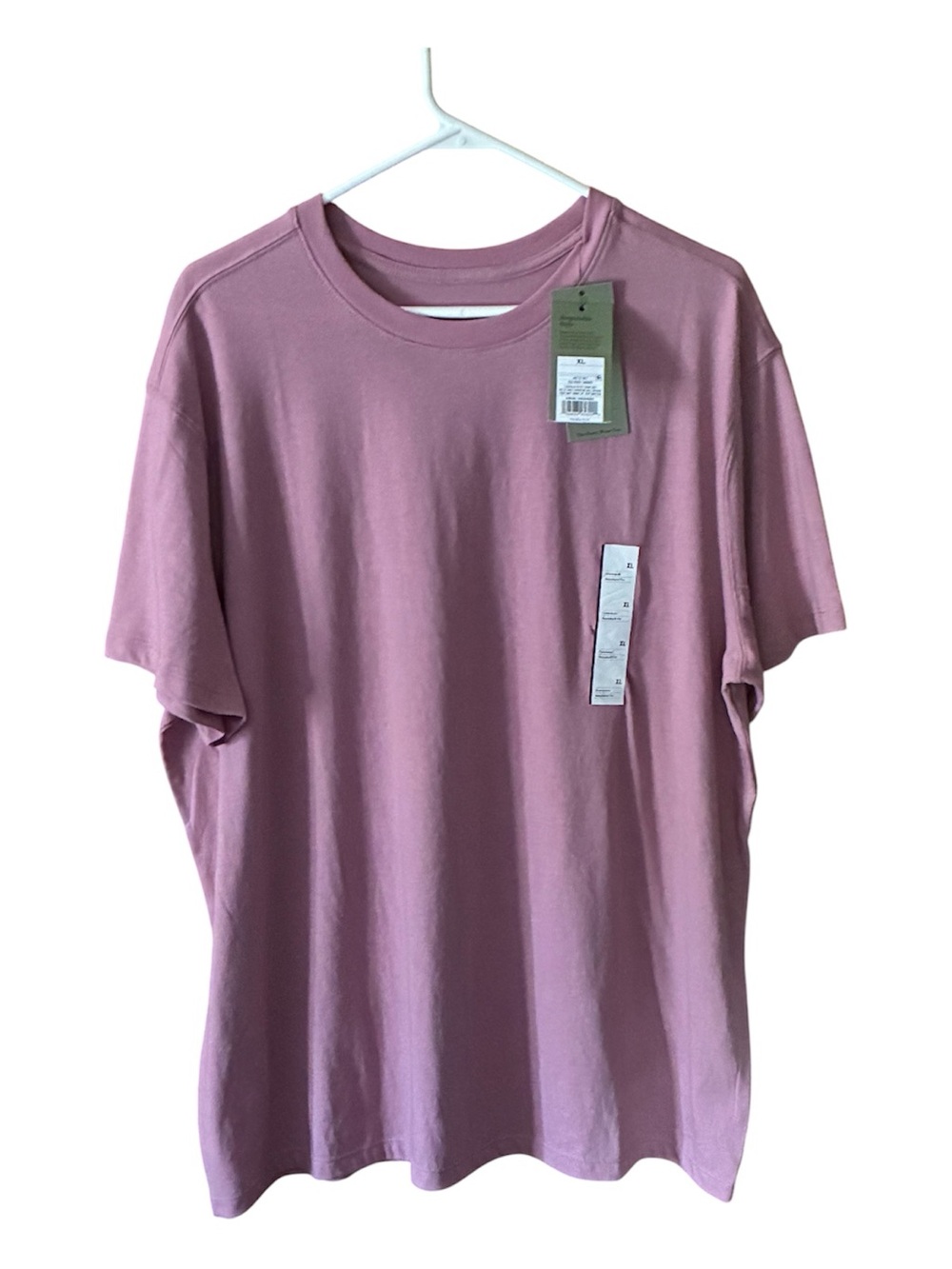 NWT GoodFellow Men's Short Sleeve Crew Neck Tee - Dusty Rose Pink
